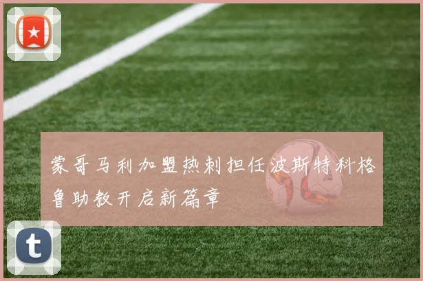 蒙哥马利加盟热刺担任波斯特科格鲁助教开启新篇章